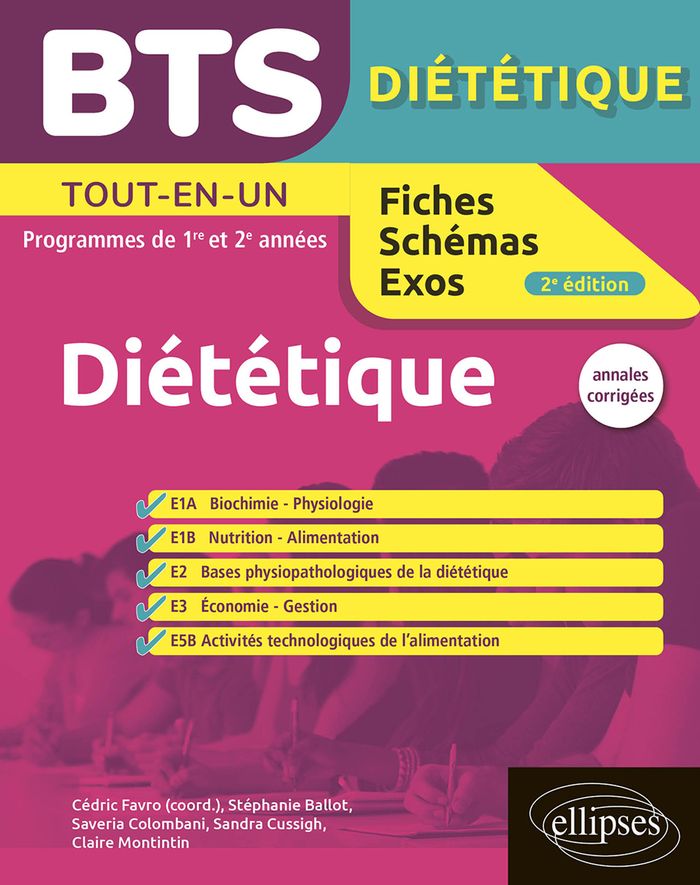 Couverture du livre « BTS diététique : tout en un » de Cédric Favro, librairie Les Contes Infusés à Corte