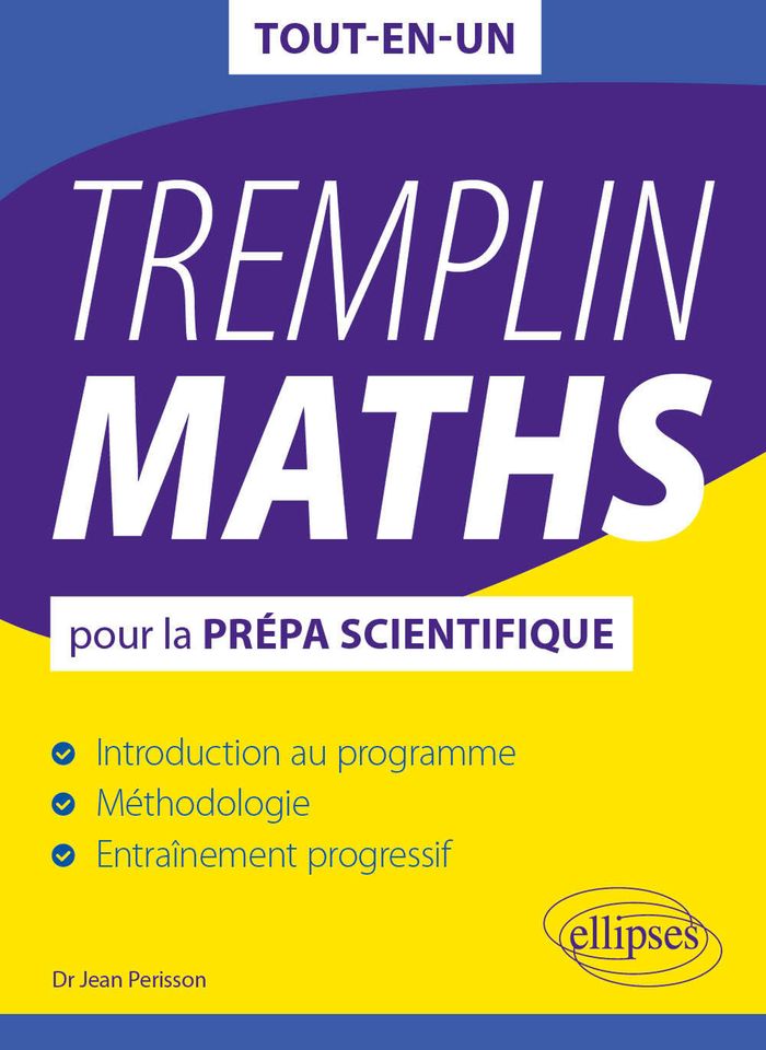 Couverture du livre « Tremplin maths : pour la prépa scientifique », librairie Les Contes Infusés à Corte