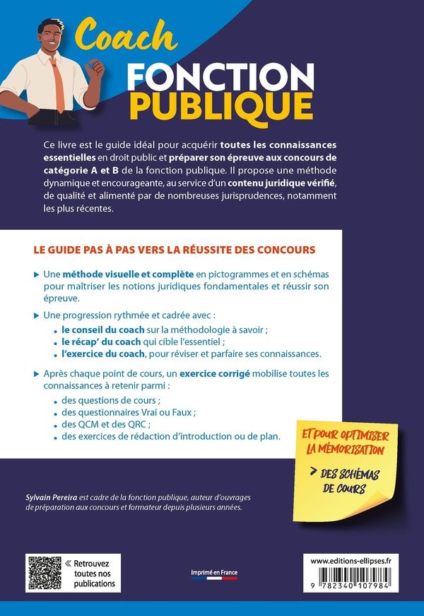 Quatrième de couverture de « Droit public : catégorie A et B »