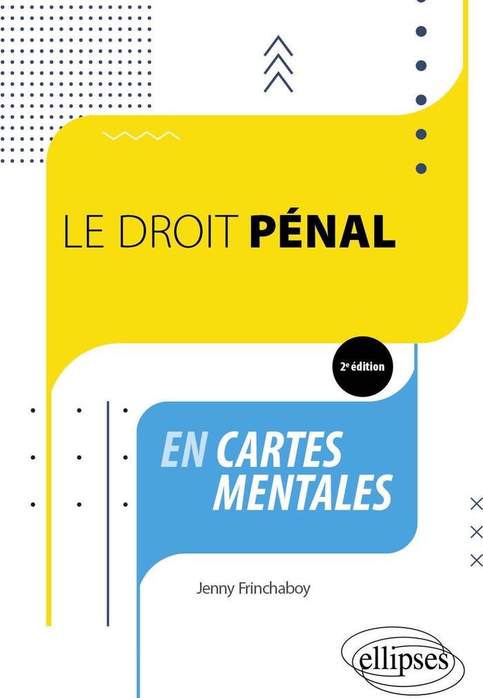 Couverture du livre « Le droit pénal : en cartes mentales » de Jenny Frinchaboy, librairie Les Contes Infusés à Corte