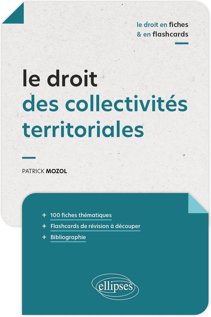 Couverture du livre « Le droit des collectivités territoriales » de Patrick Mozol, librairie Les Contes Infusés à Corte