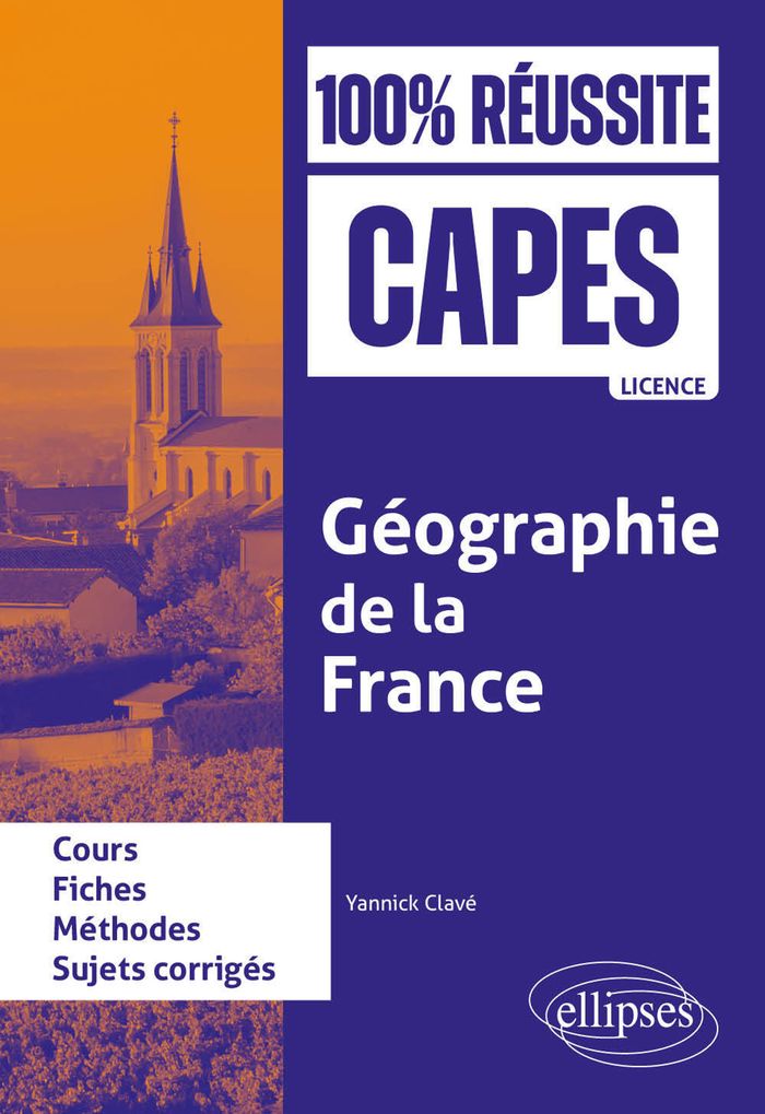 Couverture du livre « Géographie de la France » de Yannick Clavé, librairie Les Contes Infusés à Corte