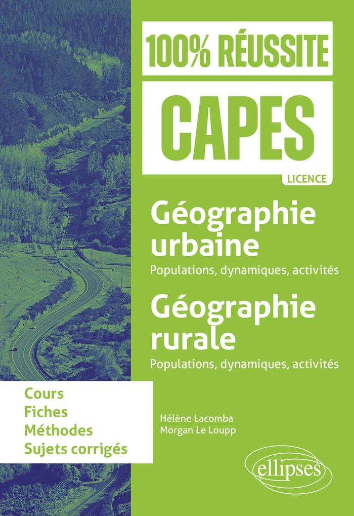 Couverture du livre « Géographie urbaine, géographie rurale : populations, dynamiques, activités... » de Hélène Lacomba, librairie Les Contes Infusés à Corte