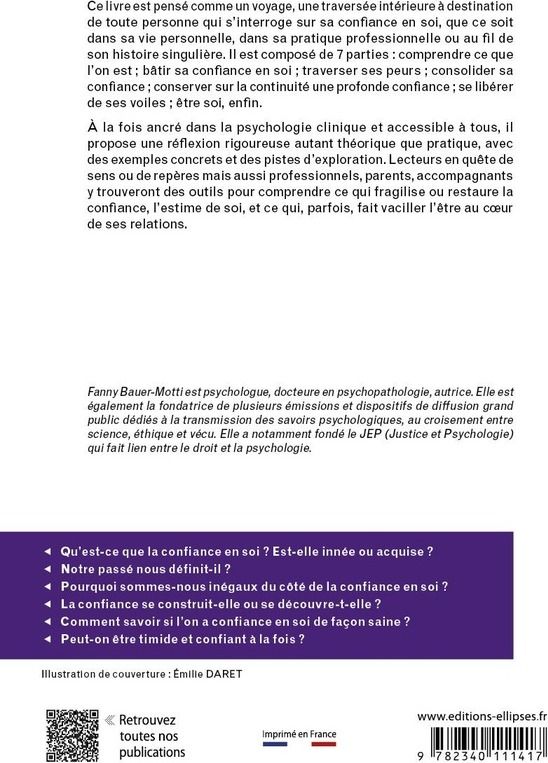 Quatrième de couverture de « La confiance en soi »