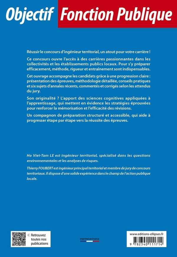 Quatrième de couverture de « Ingénieur territorial : tout en un »