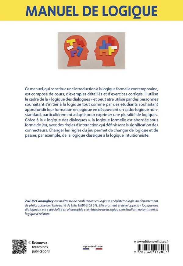 Quatrième de couverture de « Introduction à la logique des dialogues : manuel de logique »