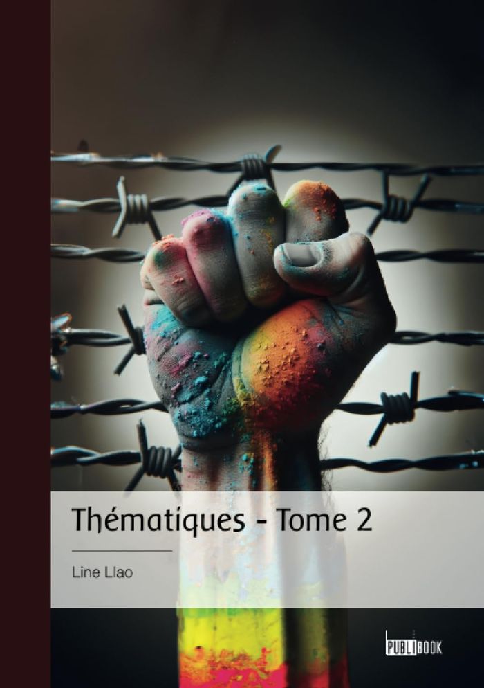 Couverture du livre « Thématiques : Capitalisme mondialiste de modèle libéral, Néonazismes colonialistes, Anthropophagies sociales de groupes et de groupements » de Line Llao, librairie Les Contes Infusés à Corte