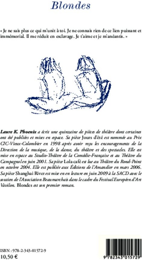 Quatrième de couverture de « BLONDES »