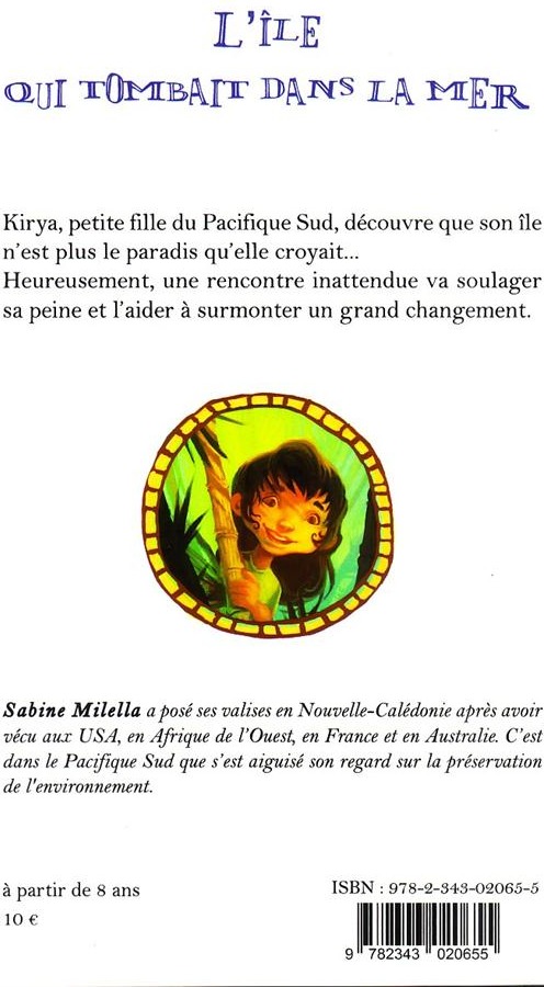 Quatrième de couverture de « L'ILE QUI TOMBAIT DANS LA MER »