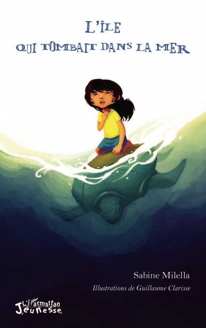 Couverture du livre « L'ILE QUI TOMBAIT DANS LA MER » de Sabine Milella, librairie Les Contes Infusés à Corte