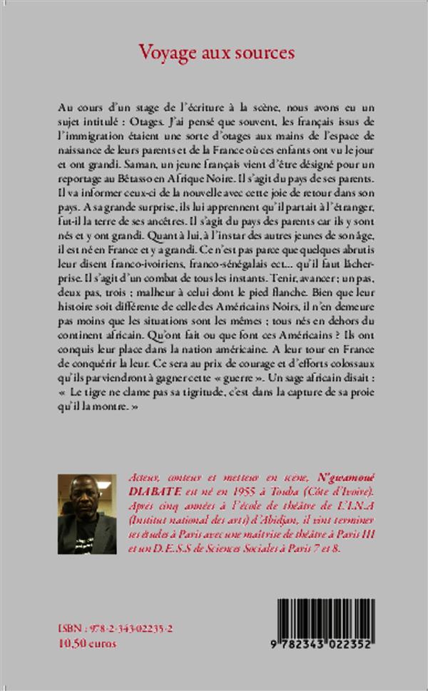 Quatrième de couverture de « VOYAGE AUX SOURCES »