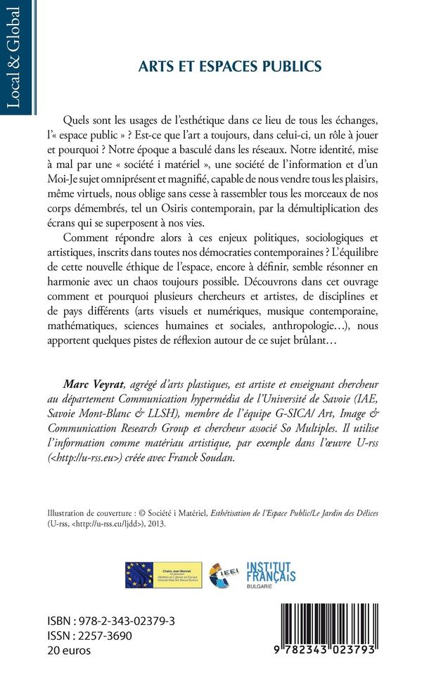 Quatrième de couverture de « ARTS ET ESPACES PUBLICS »