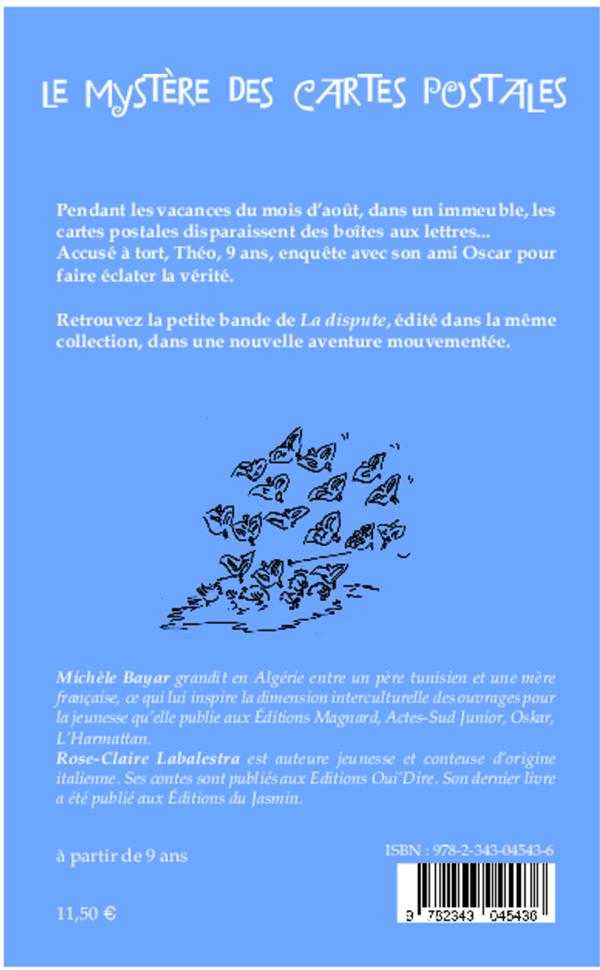 Quatrième de couverture de « LE MYSTERE DES CARTES POSTALES »