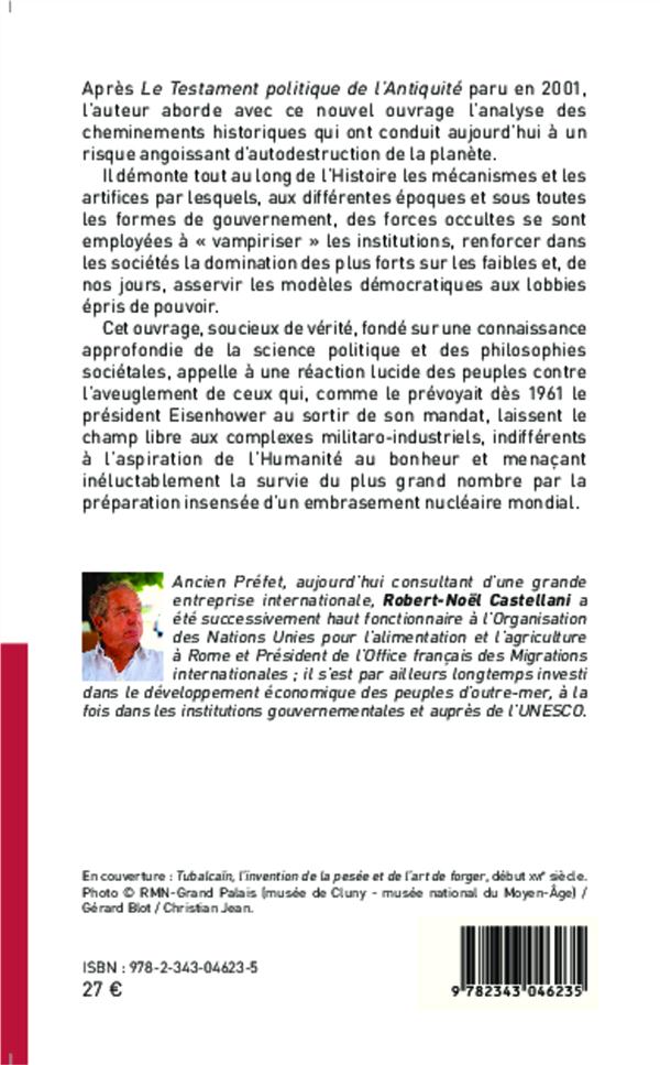 Quatrième de couverture de « VERS L'APOCALYPSE - LE SYNDROME DE TUBALCAIN »