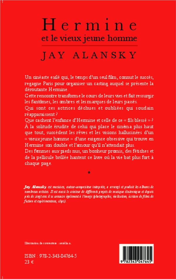 Quatrième de couverture de « HERMINE ET LE VIEUX JEUNE HOMME »