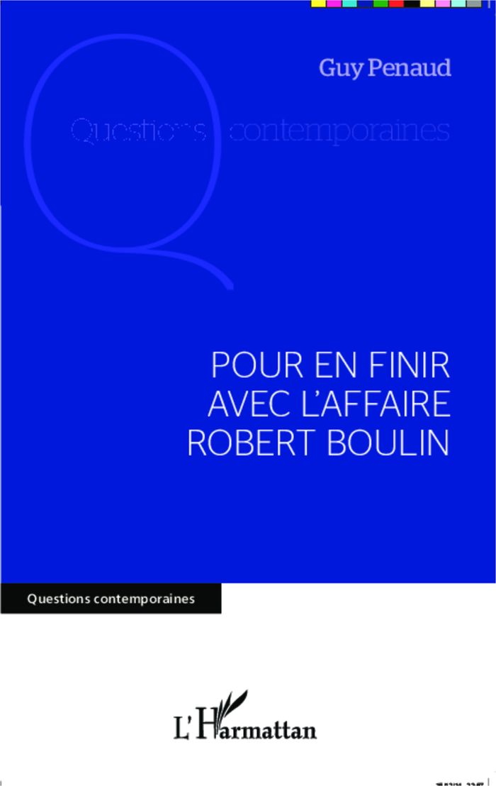 Couverture du livre « POUR EN FINIR AVEC L'AFFAIRE ROBERT BOULIN » de Guy Penaud, librairie Les Contes Infusés à Corte