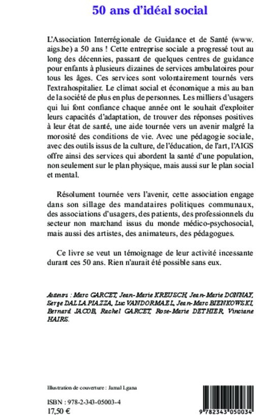 Quatrième de couverture de « 50 ANS D'IDEAL SOCIAL »