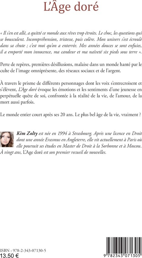 Quatrième de couverture de « L'AGE DORE »