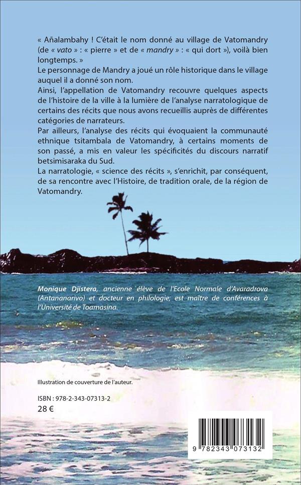 Quatrième de couverture de « LA TRADITION ORALE DE MADAGASCAR - RECONSTITUTION DE L'HISTOIRE DE VATOMANDRY »