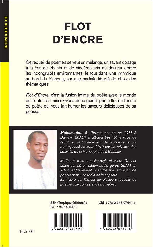 Quatrième de couverture de « FLOT D'ENCRE »