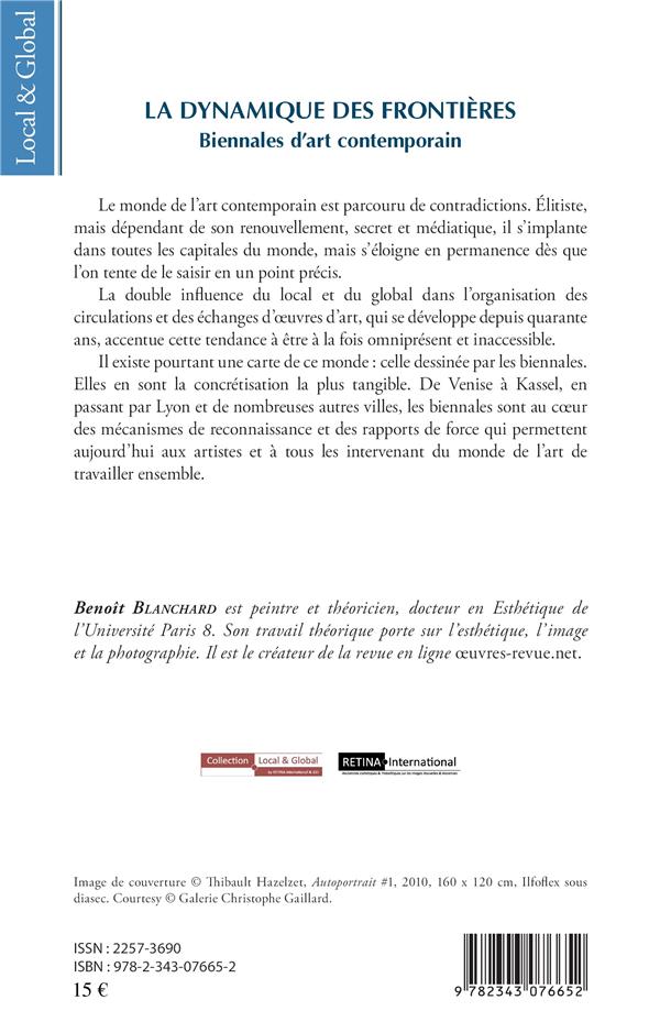 Quatrième de couverture de « LA DYNAMIQUE DES FRONTIERES - BIENNALES D'ART CONTEMPORAIN »