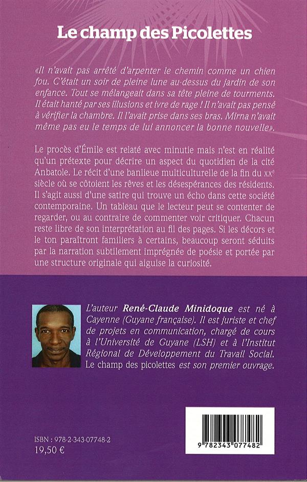 Quatrième de couverture de « LE CHAMP DES PICOLETTES - RECIT »
