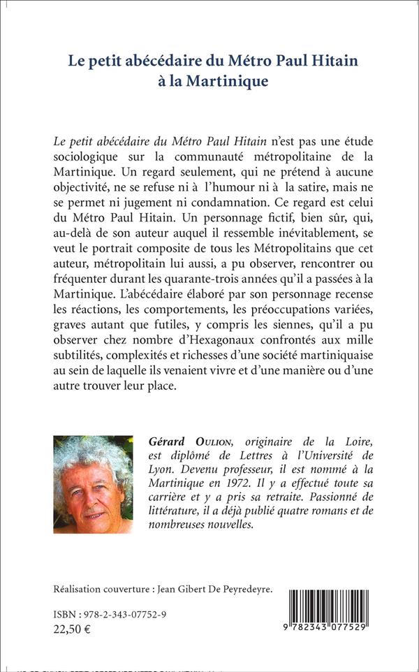 Quatrième de couverture de « LE PETIT ABECEDAIRE DU METRO PAUL HITAIN A LA MARTINIQUE »