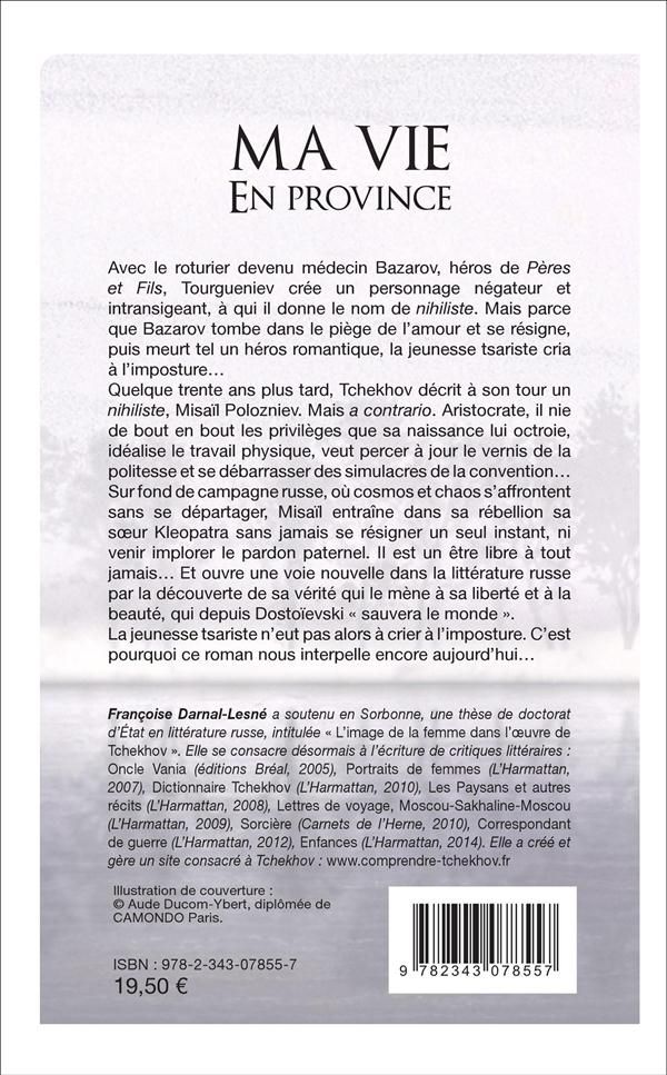 Quatrième de couverture de « MA VIE EN PROVINCE »
