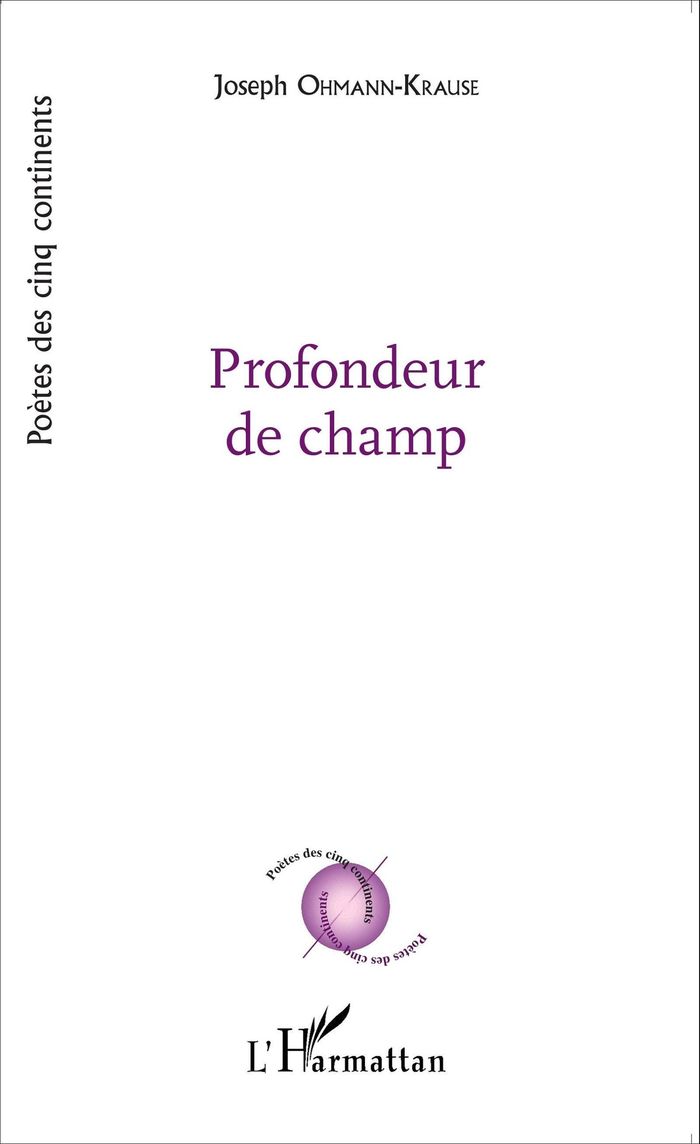 Couverture du livre « PROFONDEUR DE CHAMP » de Joseph Ohmann-Krause, librairie Les Contes Infusés à Corte