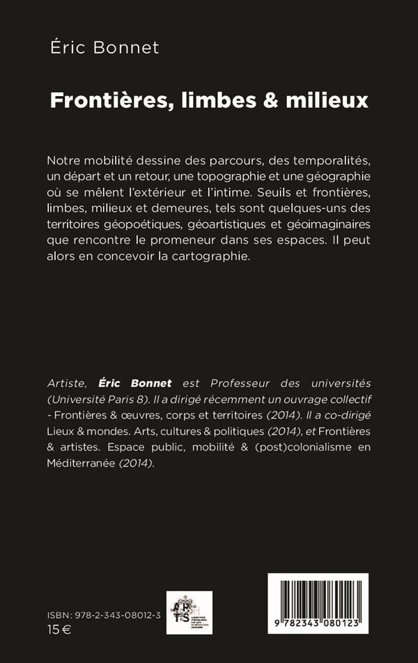 Quatrième de couverture de « FRONTIERES, LIMBES & MILIEUX »