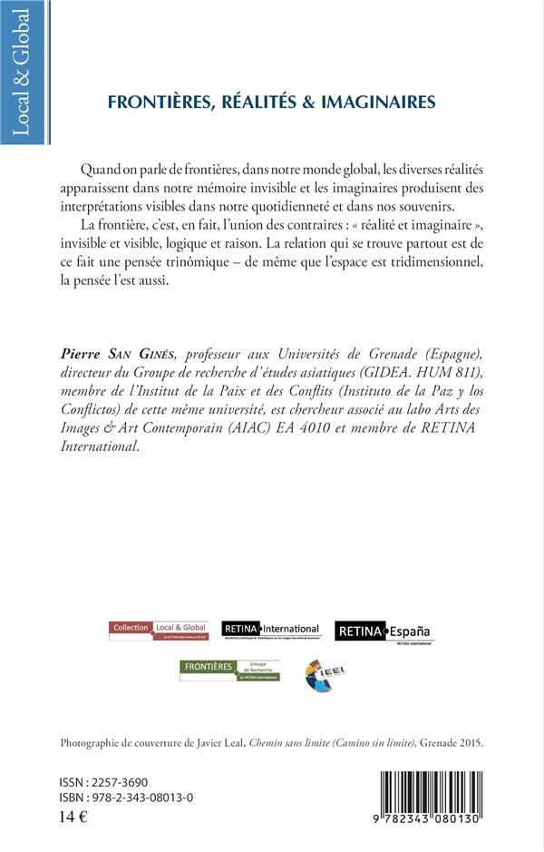 Quatrième de couverture de « FRONTIERES, REALITES ET IMAGINAIRES »