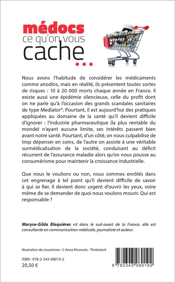 Quatrième de couverture de « MEDOCS : CE QU'ON VOUS CACHE ... »