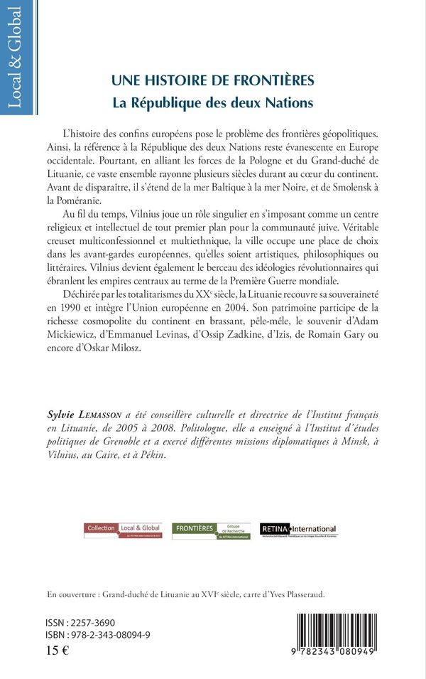Quatrième de couverture de « UNE HISTOIRE DE FRONTIERES - LA REPUBLIQUE DES DEUX NATIONS »