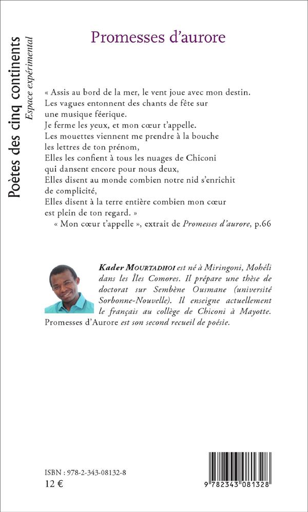 Quatrième de couverture de « PROMESSES D'AURORE »