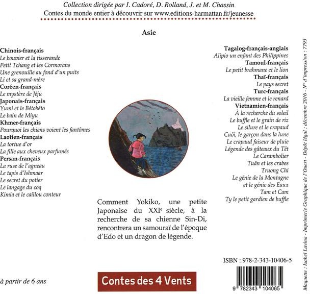 Quatrième de couverture de « YOKIKO - A PARTIR DE 6 ANS »