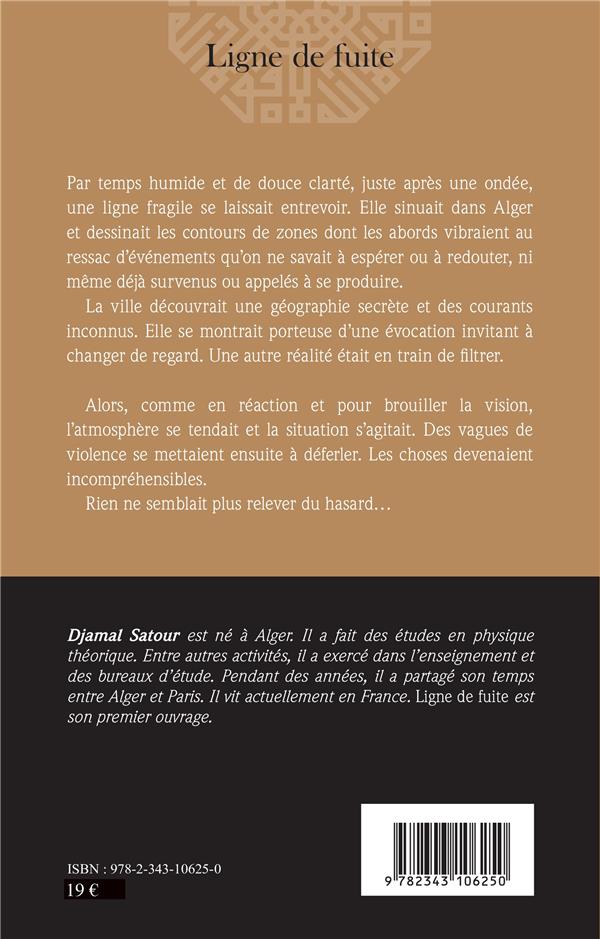 Quatrième de couverture de « LIGNE DE FUITE - ROMAN »