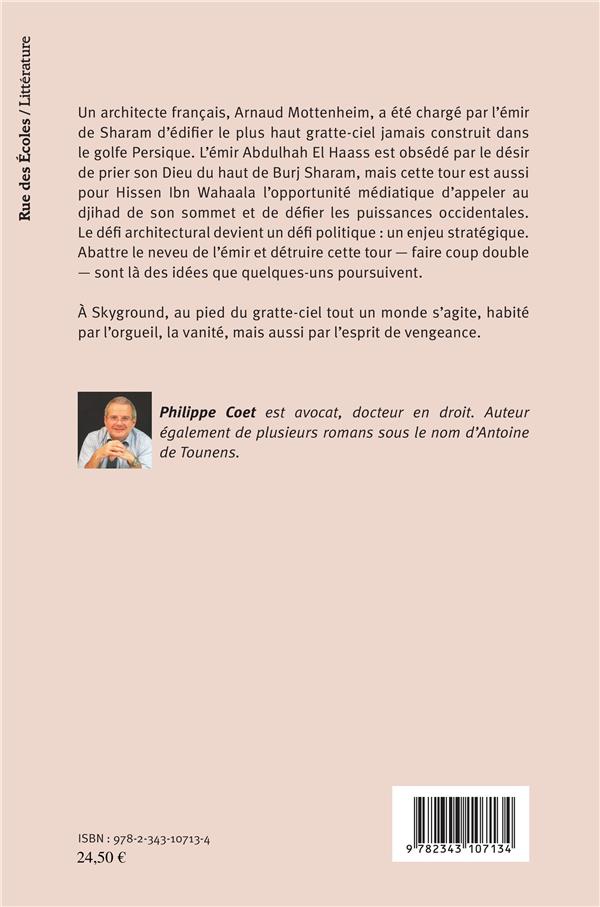 Quatrième de couverture de « SKYGROUND - ROMAN »
