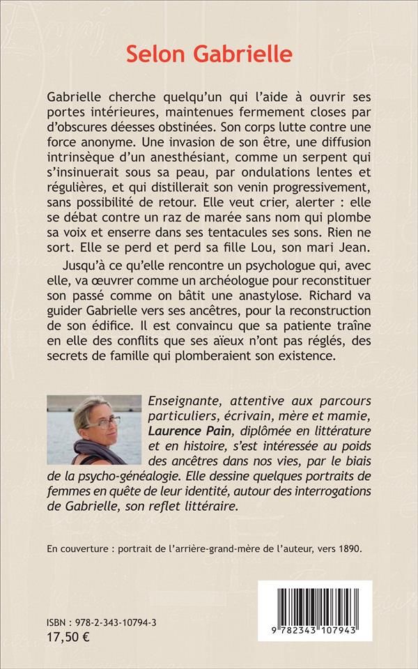 Quatrième de couverture de « SELON GABRIELLE - ROMAN »