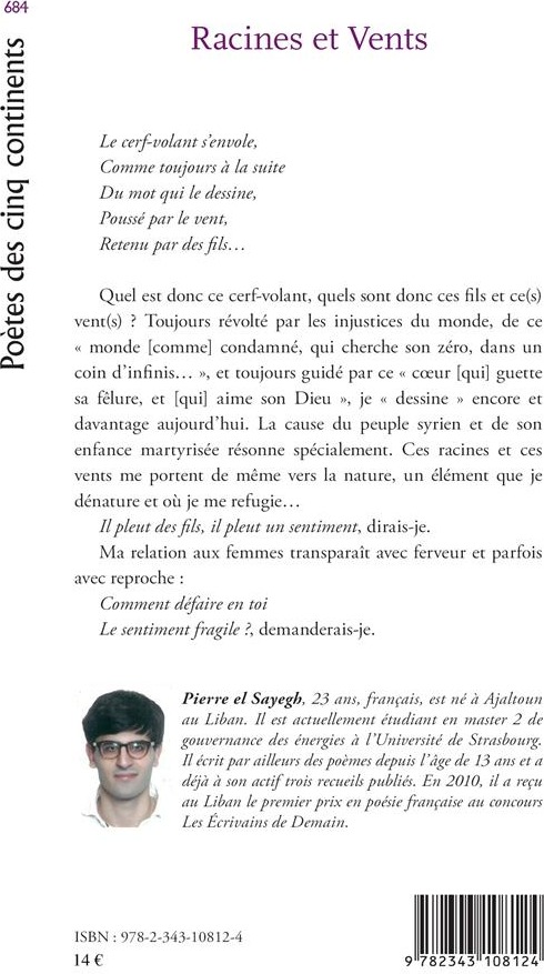 Quatrième de couverture de « RACINES ET VENTS »