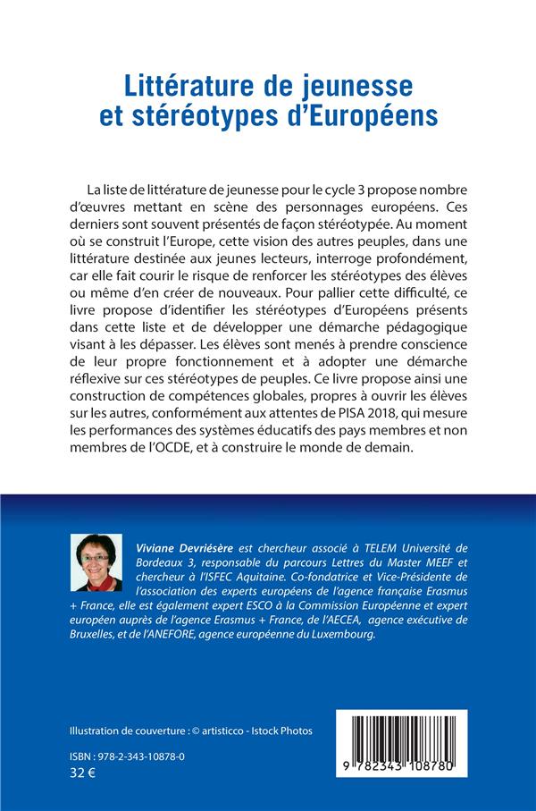 Quatrième de couverture de « LITTERATURE DE JEUNESSE ET STEREOTYPES D'EUROPEENS »