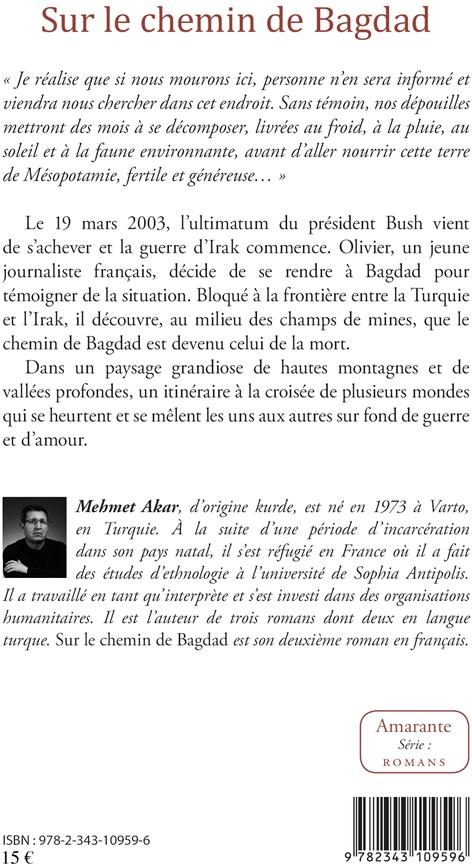 Quatrième de couverture de « SUR LE CHEMIN DE BAGDAD - ROMAN »