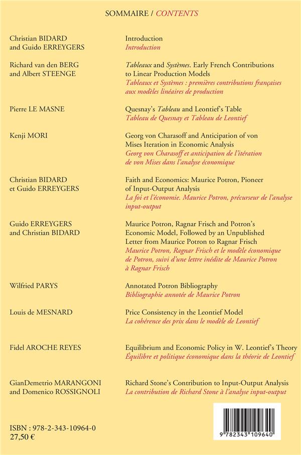 Quatrième de couverture de « CAHIERS D'ECONOMIE POLITIQUE - VOL71 - PAPERS IN POLITICAL ECONOMY - HISTOIRE DE LA PENSEE ET THEORI »