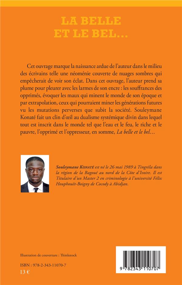 Quatrième de couverture de « LA BELLE ET LE BEL... - RECUEIL DE POEMES »