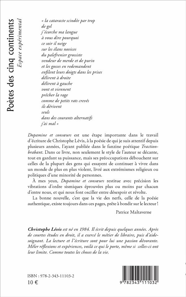Quatrième de couverture de « DOPAMINE ET CONSOEURS »