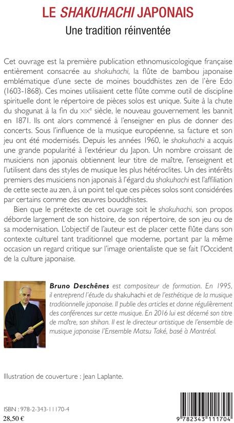 Quatrième de couverture de « LE <EM>SHAKUHACHI</EM> JAPONAIS - UNE TRADITION REINVENTEE »