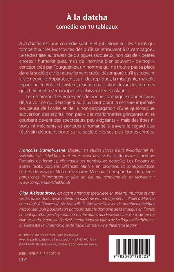 Quatrième de couverture de « À la datcha : comédie en 10 tableaux »