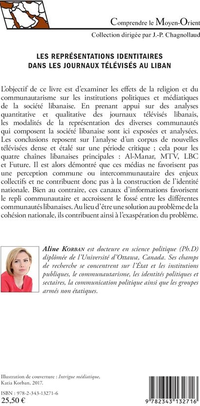Quatrième de couverture de « LES REPRESENTATIONS IDENTITAIRES DANS LES JOURNAUX TELEVISES AU LIBAN »