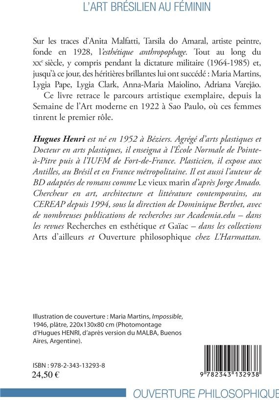 Quatrième de couverture de « L'ART BRESILIEN AU FEMININ »