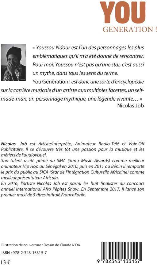Quatrième de couverture de « YOU GENERATION ! »