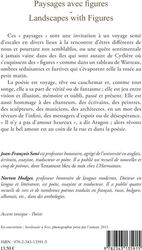 Quatrième de couverture de « PAYSAGES AVEC FIGURES - LANDSCAPES WITH FIGURES - EDITION BILINGUE »